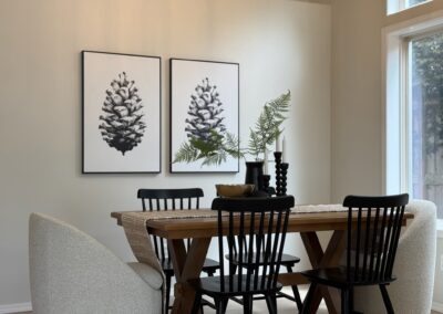 Professionally staged living room