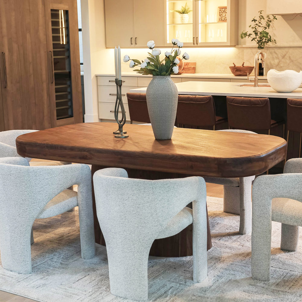 Staged home dining room in Portland
